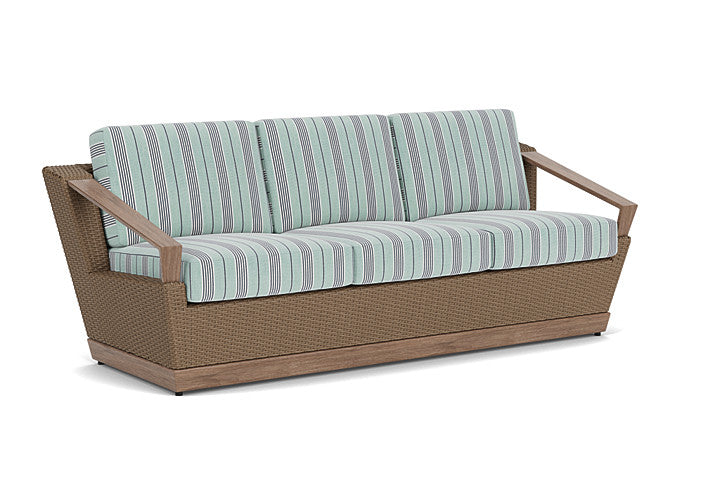Lloyd Flanders - Charisma Sofa In Brindle Finish With Hansen Seaglass Fabric - 4210555141926 view 1