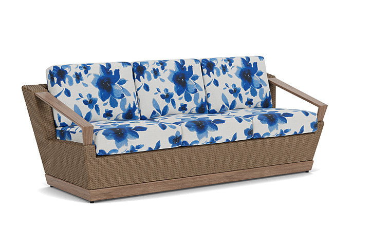 Lloyd Flanders - Charisma Sofa In Brindle Finish With Watercolor Blossom Capri Fabric - 421055514672 view 1