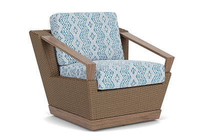Lloyd Flanders - Charisma Swivel Lounge Chair In Brindle Finish With Aman Capri Fabric - 4210805141800 view 1