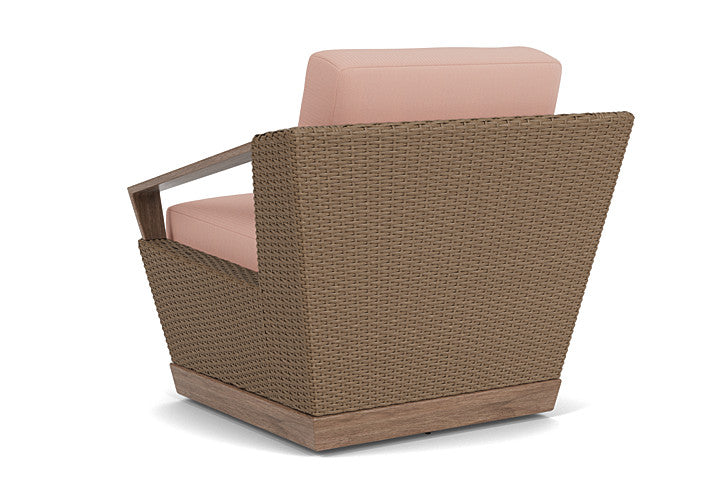 Lloyd Flanders - Charisma Swivel Lounge Chair In Brindle Finish With Azulu Clay Fabric - 4210805142033 view 2