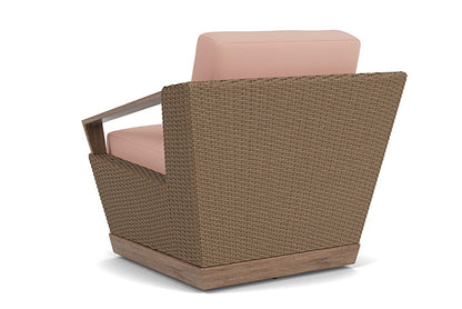 Lloyd Flanders - Charisma Swivel Lounge Chair In Brindle Finish With Azulu Clay Fabric - 4210805142033 view 2