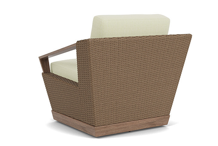 Lloyd Flanders - Charisma Swivel Lounge Chair In Brindle Finish With Bamboo Bay Meadow Fabric - 4210805142060 view 2