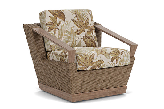 Lloyd Flanders - Charisma Swivel Lounge Chair In Brindle Finish With Botanic Willow Fabric - 421080514164 view 1