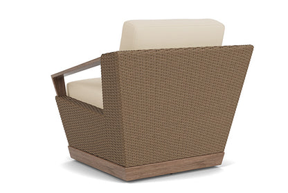 Lloyd Flanders - Charisma Swivel Lounge Chair In Brindle Finish With Callen Pearl Fabric - 4210805142021 view 2