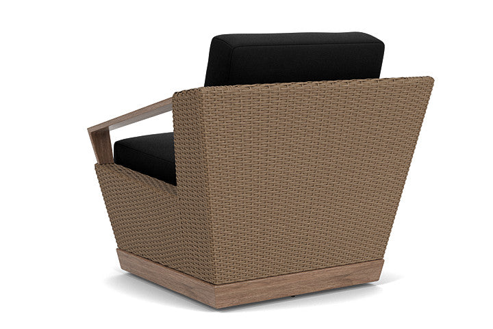 Lloyd Flanders - Charisma Swivel Lounge Chair In Brindle Finish With Canvas Black Fabric - 421080514157 view 2