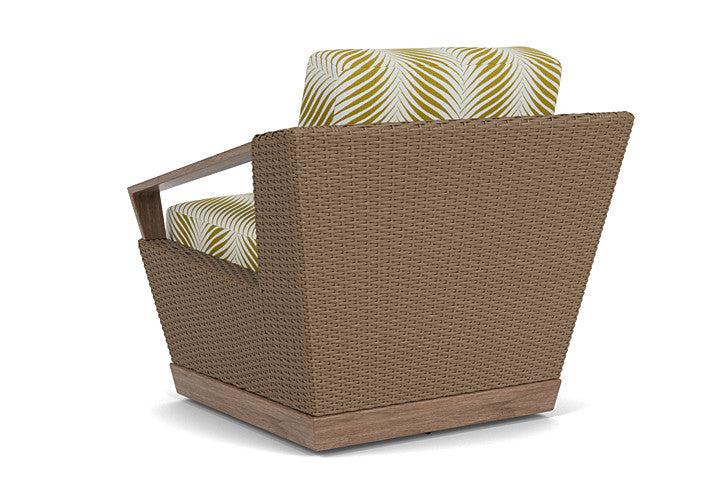 Lloyd Flanders - Charisma Swivel Lounge Chair In Brindle Finish With Clock Out Dew Fabric - 4210805142083 view 2