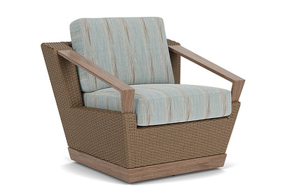 Lloyd Flanders - Charisma Swivel Lounge Chair In Brindle Finish With Colorwave Mist Fabric - 4210805142072 view 1