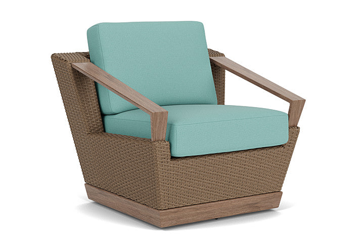 Lloyd Flanders - Charisma Swivel Lounge Chair In Brindle Finish With Fife Aruba Fabric - 421080514748 view 1