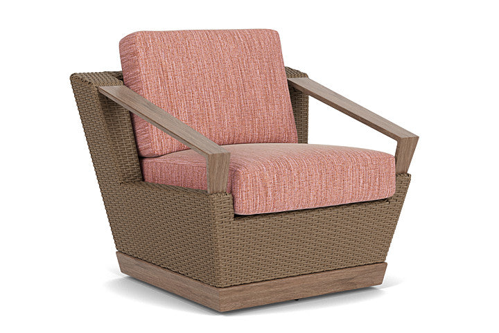 Lloyd Flanders - Charisma Swivel Lounge Chair In Brindle Finish With Friendly Carnival Fabric - 4210805142043 view 1