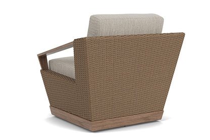 Lloyd Flanders - Charisma Swivel Lounge Chair In Brindle Finish With Friendly Flax Fabric - 4210805142026 view 2