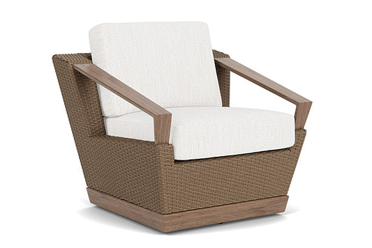 Lloyd Flanders - Charisma Swivel Lounge Chair In Brindle Finish With Friendly Natural Fabric - 4210805142042 view 1