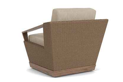 Lloyd Flanders - Charisma Swivel Lounge Chair In Brindle Finish With Laurel Ecru Fabric - 4210805142057 view 2