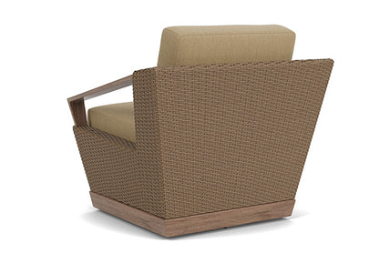 Lloyd Flanders - Charisma Swivel Lounge Chair In Brindle Finish With Loveboat Saffron Fabric - 4210805142009 view 2