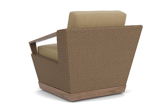 Lloyd Flanders - Charisma Swivel Lounge Chair In Brindle Finish With Loveboat Saffron Fabric - 4210805142009 view 2