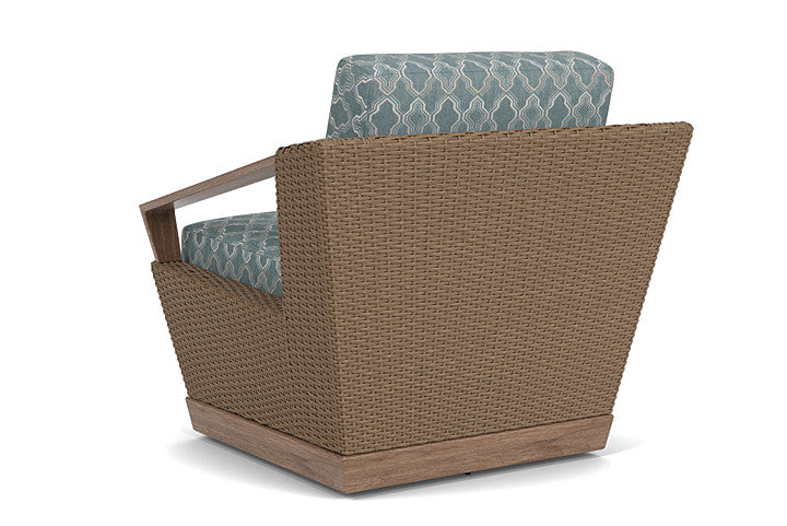 Lloyd Flanders - Charisma Swivel Lounge Chair In Brindle Finish With Luna Mist Fabric - 4210805142070 view 2