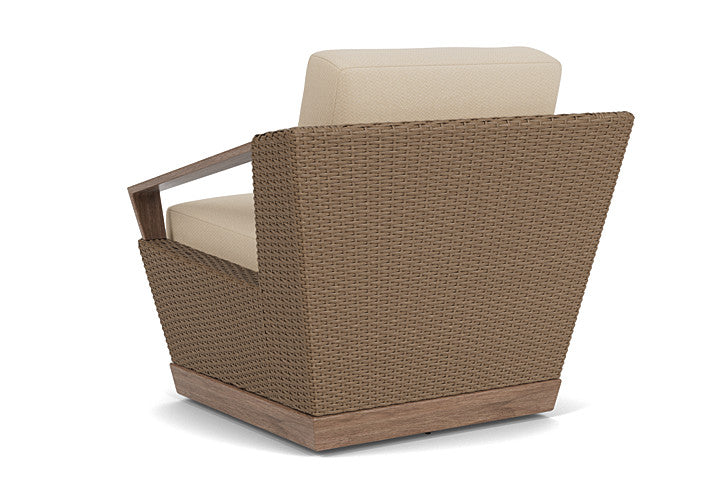 Lloyd Flanders - Charisma Swivel Lounge Chair In Brindle Finish With Raindrop Almond Fabric - 4210805142055 view 2