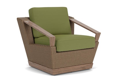 Lloyd Flanders - Charisma Swivel Lounge Chair In Brindle Finish With Reflections Grass Fabric - 4210805142051 view 1