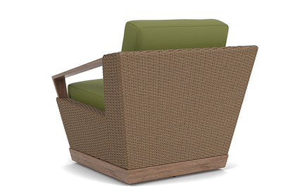 Lloyd Flanders - Charisma Swivel Lounge Chair In Brindle Finish With Reflections Grass Fabric - 4210805142051 view 2