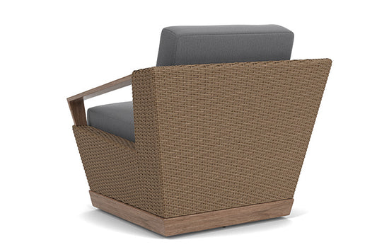 Lloyd Flanders - Charisma Swivel Lounge Chair In Brindle Finish With Remy Graphite Fabric - 4210805142003 view 2