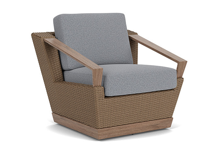 Lloyd Flanders - Charisma Swivel Lounge Chair In Brindle Finish With Rumba Stonewashed Fabric - 4210805142006 view 1