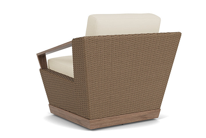 Lloyd Flanders - Charisma Swivel Lounge Chair In Brindle Finish With Sailcloth Sailor Fabric - 421080514434 view 2