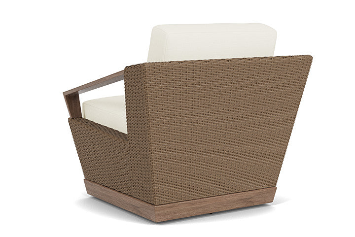 Lloyd Flanders - Charisma Swivel Lounge Chair In Brindle Finish With Sailcloth Salt Fabric - 421080514890 view 2