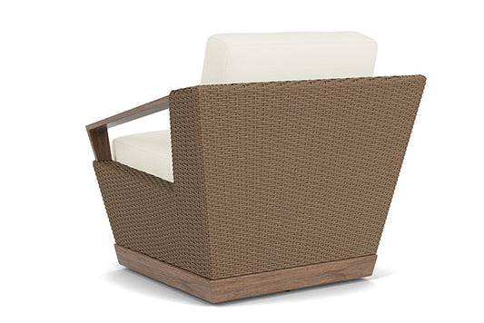 Lloyd Flanders - Charisma Swivel Lounge Chair In Brindle Finish With Sailcloth Salt Fabric - 421080514890 view 2