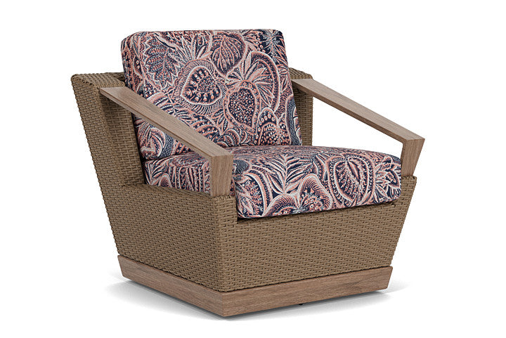 Lloyd Flanders - Charisma Swivel Lounge Chair In Brindle Finish With Sensiblity Splendor Fabric - 4210805142082 view 1