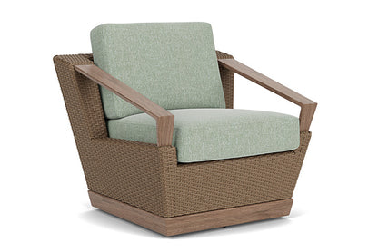 Lloyd Flanders - Charisma Swivel Lounge Chair In Brindle Finish With Serene Spa Fabric - 4210805142031 view 1