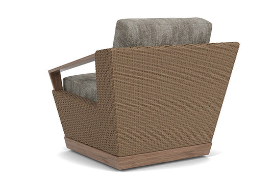 Lloyd Flanders - Charisma Swivel Lounge Chair In Brindle Finish With Surface Slate Fabric - 4210805142056 view 2