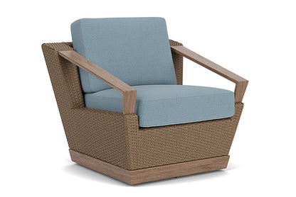 Lloyd Flanders - Charisma Swivel Lounge Chair In Brindle Finish With Unearth Mist Fabric - 4210805142068 view 1