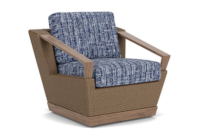 Lloyd Flanders - Charisma Swivel Lounge Chair In Brindle Finish With Visions Cobalt Fabric - 421080514683 view 1