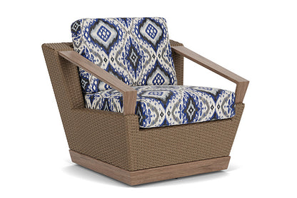 Lloyd Flanders - Charisma Swivel Lounge Chair In Brindle Finish With Yoko Mediterranean Fabric - 421080514705 view 1