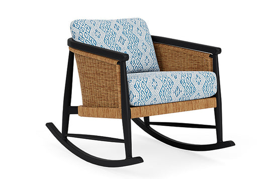 Lloyd Flanders - Galloway Lounge Rocker In Tortoiseshell Finish With Aman Capri Fabric - 2390331111800 view 1