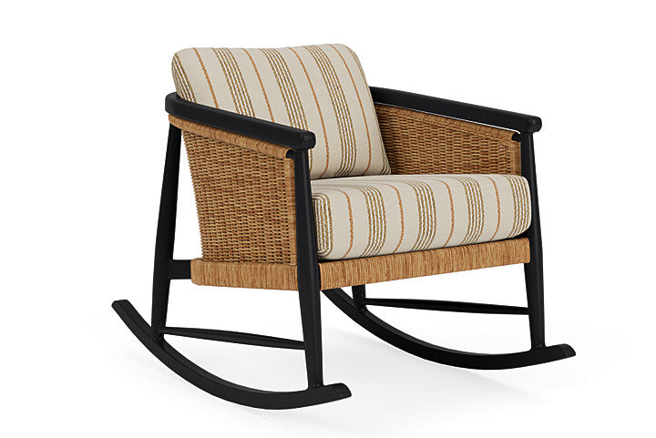 Lloyd Flanders - Galloway Lounge Rocker In Tortoiseshell Finish With Amber Waves Fabric - 2390331112044 view 1