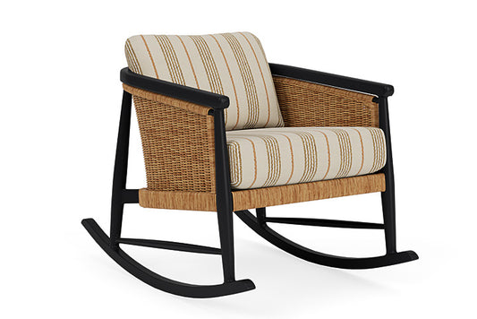 Lloyd Flanders - Galloway Lounge Rocker In Tortoiseshell Finish With Amber Waves Fabric - 2390331112044 view 1