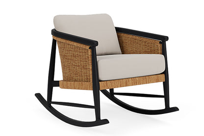 Lloyd Flanders - Galloway Lounge Rocker In Tortoiseshell Finish With Azulu Twine Fabric - 2390331112034 view 1