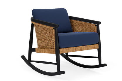 Lloyd Flanders - Galloway Lounge Rocker In Tortoiseshell Finish With Beach Navy Fabric - 2390331112013 view 1