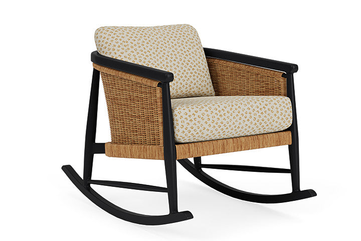 Lloyd Flanders - Galloway Lounge Rocker In Tortoiseshell Finish With Bebot Sisal Fabric - 2390331112048 view 1