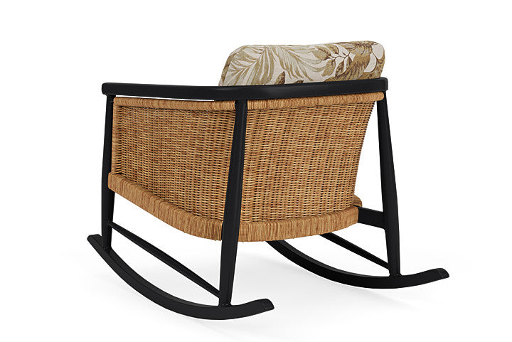 Lloyd Flanders - Galloway Lounge Rocker In Tortoiseshell Finish With Botanic Willow Fabric - 239033111164 view 2