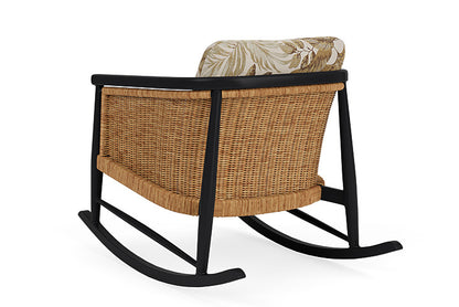 Lloyd Flanders - Galloway Lounge Rocker In Tortoiseshell Finish With Botanic Willow Fabric - 239033111164 view 2