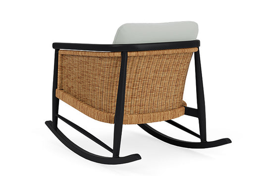 Lloyd Flanders - Galloway Lounge Rocker In Tortoiseshell Finish With Callen Celadon Fabric - 2390331112024 view 2