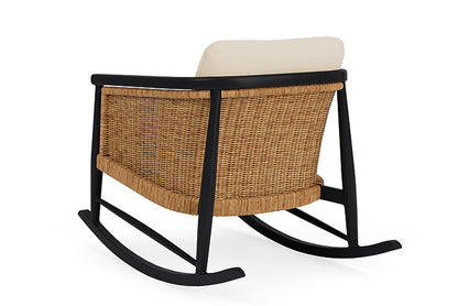 Lloyd Flanders - Galloway Lounge Rocker In Tortoiseshell Finish With Callen Pearl Fabric - 2390331112021 view 2