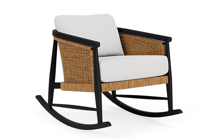 Lloyd Flanders - Galloway Lounge Rocker In Tortoiseshell Finish With Canvas Natural Fabric - 239033111159 view 1