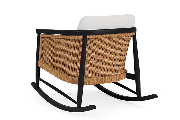 Lloyd Flanders - Galloway Lounge Rocker In Tortoiseshell Finish With Canvas Natural Fabric - 239033111159 view 2