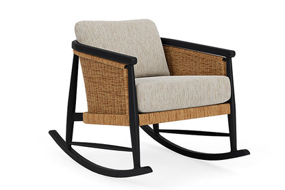 Lloyd Flanders - Galloway Lounge Rocker In Tortoiseshell Finish With Charlotte Sparrow Fabric - 239033111183 view 1