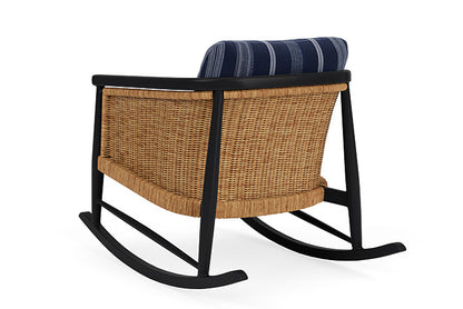 Lloyd Flanders - Galloway Lounge Rocker In Tortoiseshell Finish With Consider Indigo Fabric - 2390331111969 view 2