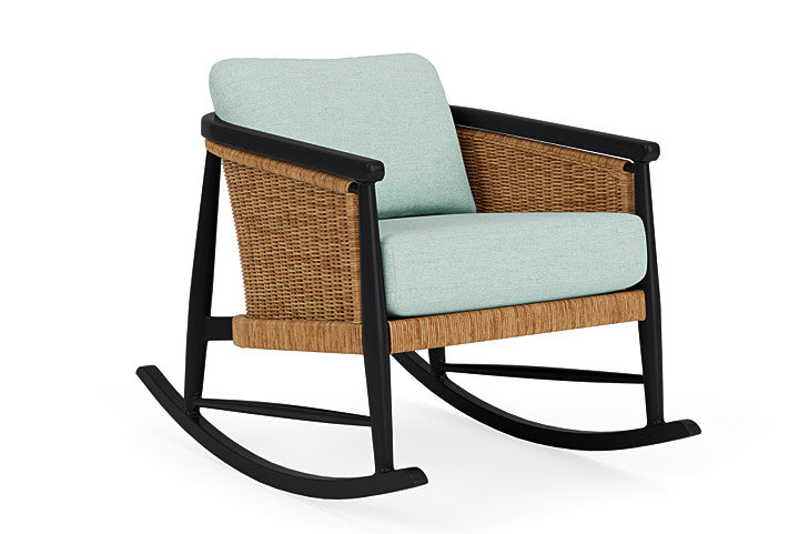 Lloyd Flanders - Galloway Lounge Rocker In Tortoiseshell Finish With Demo Mist Fabric - 239033111066 view 1