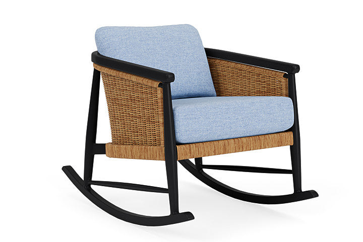 Lloyd Flanders - Galloway Lounge Rocker In Tortoiseshell Finish With Demo Skyway Fabric - 239033111065 view 1
