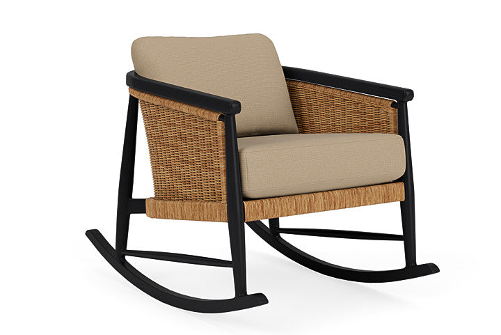 Lloyd Flanders - Galloway Lounge Rocker In Tortoiseshell Finish With Fife Sahara Fabric - 239033111742 view 1